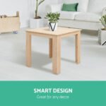 Gardeon Coffee Side Table Wooden Desk Outdoor Furniture Camping Garden Natural - Image 7