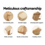Gardeon Adirondack Outdoor Chairs Wooden Beach Chair Patio Furniture Garden Natural - Image 4