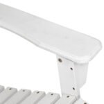 Gardeon 3PC Adirondack Outdoor Table and Chairs Wooden Beach Chair White - Image 6