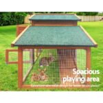 i.Pet Chicken Coop Rabbit Hutch 169cm x 52cm x 72cm Large Chicken Coop Wooden House Run Cage - Image 5