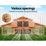 i.Pet Chicken Coop Rabbit Hutch 169cm x 52cm x 72cm Large Chicken Coop Wooden House Run Cage - Image 7
