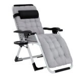 Gardeon Sun Lounge Folding Lounger Camping Zero Gravity Chair Outdoor Furniture - Image 7