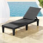 Gardeon Sun Lounge Adjustable Recliner Patio Outdoor Furniture Lightweight Black - Image 7