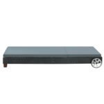 Gardeon Sun Lounge Wicker Lounger Outdoor Furniture Day Bed Wheels Patio Black - Image 3