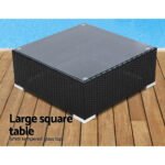 Gardeon 5-Piece Outdoor Sofa Set Wicker Couch Lounge Setting 4 Seater - Image 5