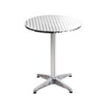 Gardeon Set of 2 Outdoor Bar Table Aluminium Round 70/110CM - Image 3