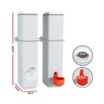 Giantz Chicken Feeder 4L Water Dispenser Automatic Waterer - Image 2