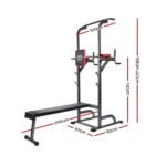 Everfit Weight Bench Chin Up Bar Bench Press Home Gym 380kg Capacity - Image 2