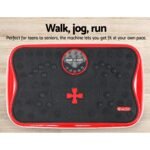 Everfit Vibration Machine Platform Vibrator with Resistance Rope Home Gym Red - Image 4