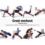 Everfit Weight Bench Sit Up Bench Press Foldable Home Gym Equipment - Image 4