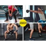Everfit 22kg Kettlebell Set Weight Lifting Kettlebells Bench Dumbbells Gym Home - Image 7