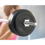Everfit 58kg Barbell Set Weight Plates Bar Lifting Bench 168cm - Image 4