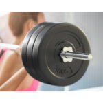 Everfit 68kg Barbell Set Weight Plates Bar Lifting Bench 168cm - Image 4