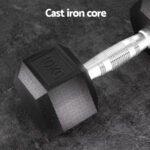 Everfit 20kg Hex Dumbbells Set Dumbbells Weights Lifting Bench Gym Workout 2x10kg - Image 4
