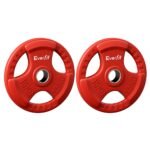 Everfit Weight Plates Olympic 15kgx2 Dumbbell Barbell Plate Weight Lifting Home Gym Red - Image 3