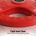 Everfit Weight Plates Olympic 15kgx2 Dumbbell Barbell Plate Weight Lifting Home Gym Red - Image 5