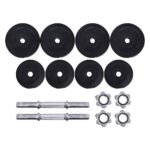 Everfit 20kg Dumbbell Set Weight Plates Dumbbells Lifting Bench - Image 4