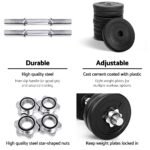 Everfit 25kg Dumbbell Set Weight Plates Dumbbells Lifting Bench - Image 5