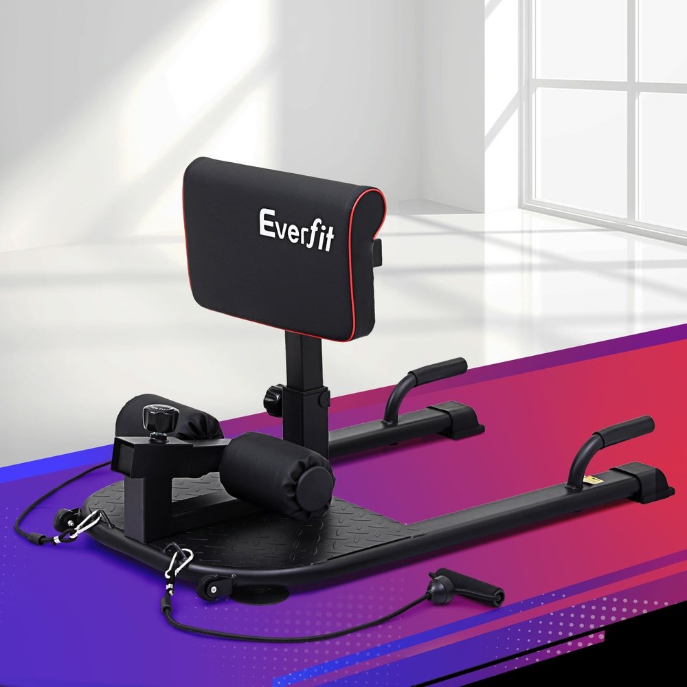 FIT-M-SQUAT-BENCH-BK-215073-06 Everfit Deep Sissy Squat Weight Bench Adjustable Leg Extension Strength Training - Image 1