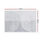 Artiss Rug 160x230cm Area Rug Washable Mat Large Carpet Faux Rabbit Fur Cyril - Image 2