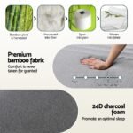 Giselle Bedding Cool Gel Memory Foam Mattress Charcoal 7-Zone Washable Bamboo Cover 15cm King Single - Image 8