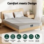 Giselle Bedding Cool Gel Memory Foam Mattress Charcoal 7-Zone Washable Bamboo Cover 15cm Queen - Image 5