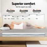 Giselle Bedding Cool Gel Memory Foam Mattress Charcoal 7-Zone Washable Bamboo Cover 15cm Queen - Image 7