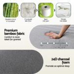 Giselle Bedding Cool Gel Memory Foam Mattress Charcoal 7-Zone Washable Bamboo Cover 15cm Queen - Image 8