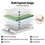 Giselle 20cm Memory Foam Mattress Green Tea Queen - Image 4