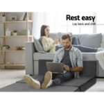 Giselle Bedding Foldable Mattress Folding Foam Bed Mat Double Grey - Image 4