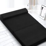 Giselle Bedding Foldable Mattress Folding Foam Bed Mat Double Black - Image 7