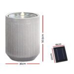 Gardeon Solar Fountain Water Feature Outdoor Fountain LED Lights Beige - Image 2