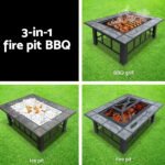 Grillz Fire Pit BBQ Grill Ice Bucket 3-In-1 Table - Image 4