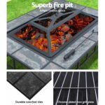 Grillz Fire Pit BBQ Grill Ice Bucket 3-In-1 Table - Image 6
