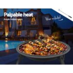 Fire Pit BBQ Charcoal Smoker Portable Outdoor Camping Pits Patio Fireplace 22" - Image 5