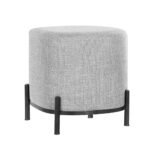 Artiss Ottoman Foot Stool Square Linen Grey - Image 7