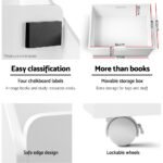 Keezi 4 Tiers Kids Bookshelf Storage Organiser Children Bookcase Drawers Display - Image 7