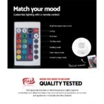Artiss Bedside Table LED - HERES Black - Image 5