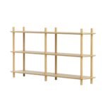 Artiss Bookshelf 3 Tiers Bookcase Display Shelves Wooden Storage Stand Rack Pine