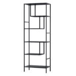 Artiss Bookshelf 5 Tiers RHYS Black - Image 3