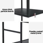 Artiss Bookshelf 5 Tiers RHYS Black - Image 8