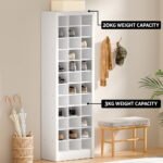 Artiss Shoe Rack 12-tier 36 Pairs Storage White - Image 8