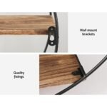 Artiss Floating Wall Shelf Round 3-Tier - Image 7