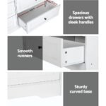 Artiss 6 Chest of Drawers - LEIF White - Image 8