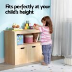 Keezi Kids Bookshelf 3 Drawers Storage Children Bookcase Toy Organiser Display Wooden - Image 6