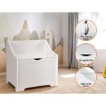 Keezi Kids Toy Box Chest Children Storage Clothes Toys Organiser Square - Image 7