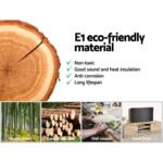 Artiss TV Cabinet Entertainment Unit 160cm Pine Charles - Image 7