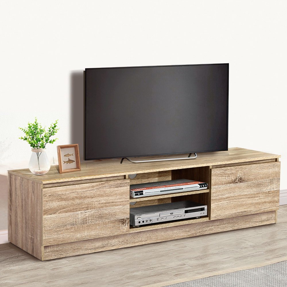 FURNI-C-JAS-TV160-WD-AB-18107-08 Artiss TV Cabinet Entertainment Unit 160cm Pine Charles - Image 1