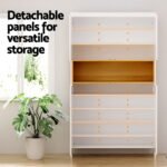 Artiss Shoe Rack Storage Cabinet 9 Tiers White - Image 6