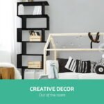 Artiss Bookshelf 6 Tiers - RIVA Black - Image 6
